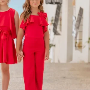 Conjunto Top y Pantalon rojo niña Miranda 0353