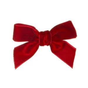 Lacito de terciopelo 6 cm. con pinza pico-pato Siena