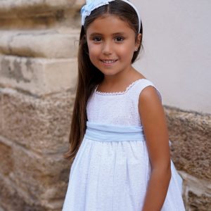 Vestido Niña Batista Bordada Perforada Dbb Collection 23702