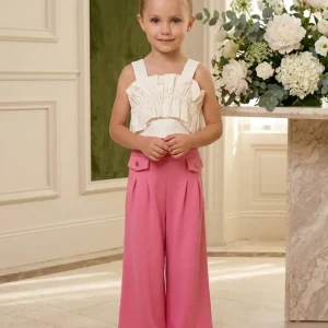 Conjunto top volante pantalon 03025-041
