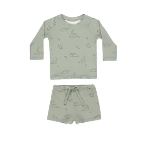 Conjunto bañador de camiseta y short Dino- QUINCY MAE