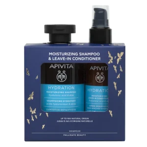 PROMO KIT CHAMPU Y ACONDICIONADOR LEAVE IN HYALURONIC Y ALOE APIVITA