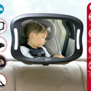 ESPEJO RETROVISOR PARA CONTRAMARCHA CON LED Y CONTROL REMOTO