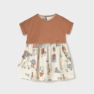 Vestido estampado con top